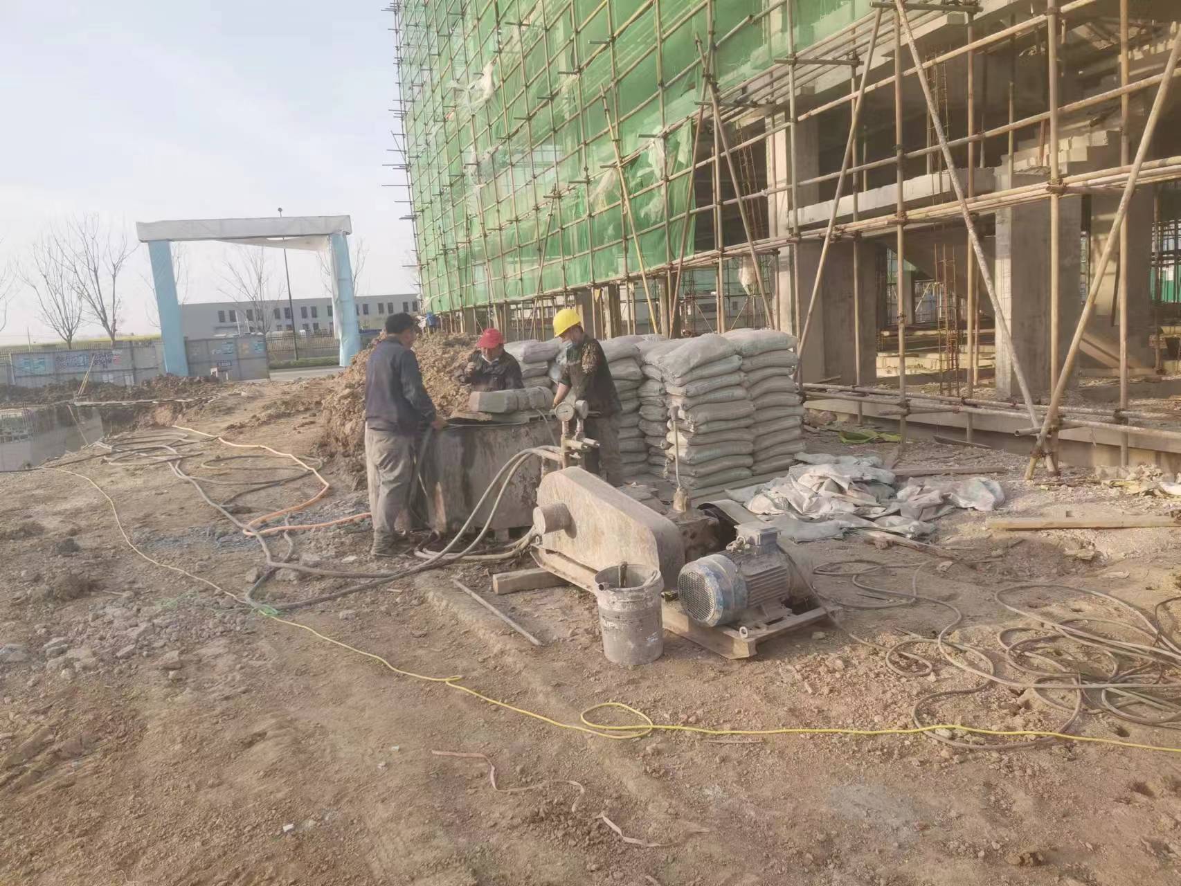 鹿邑别墅下沉注浆